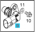 1235268 Senzor rotatie ax came  Zafira B Z19DTL